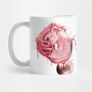 Rose wine Dragon Mug